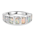 D'Joy AA natürlicher, äthiopischer Welo Opal Ring, 925 Silber platiniert - 1,58 ct.