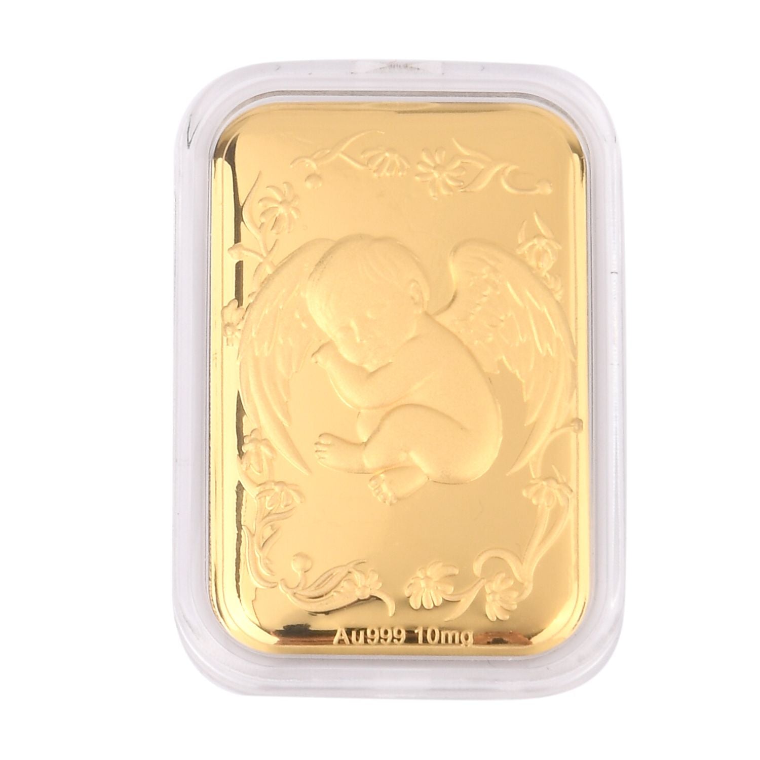 EXKLUSIVES GESCHENK - 999er Goldfolie mit Engelsblatt Motiv 10mg