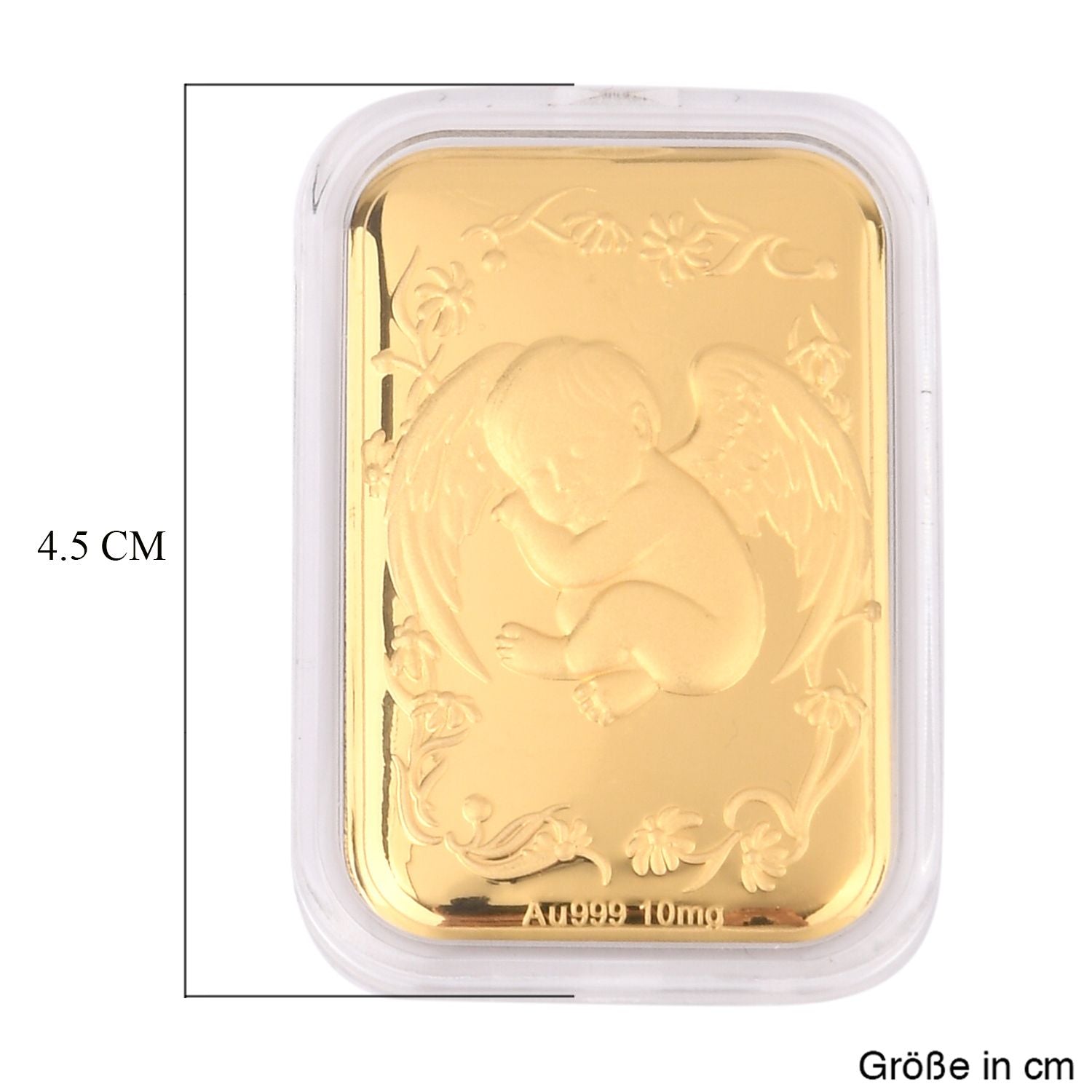EXKLUSIVES GESCHENK - 999er Goldfolie mit Engelsblatt Motiv 10mg