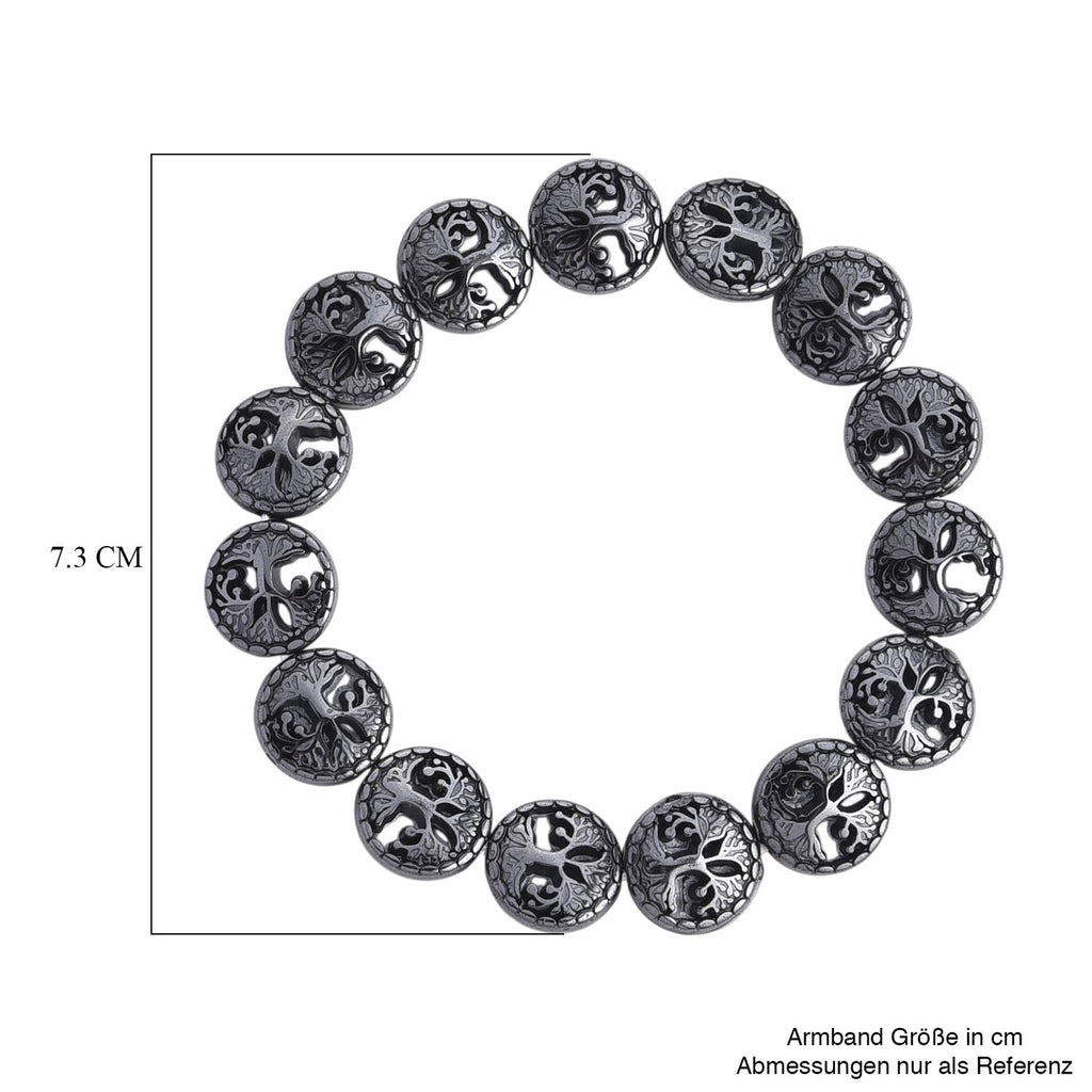Hämatit Armband Flexibles (ca. 18-19 cm) ca. 109,00 ct.
