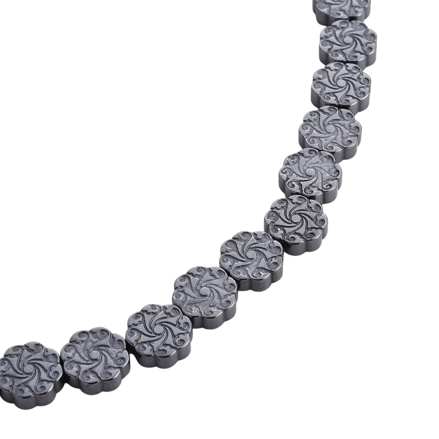 Hämatit Halskette ca. 50 cm + 5 cm Extender, ca. 254,00 ct.