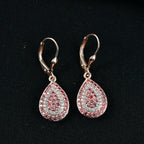 D'Joy AAA Padparadscha Saphir Ohrringe 925 Silber 750 Roségold vermeil ca. 1,79 ct.