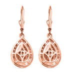 D'Joy AAA Padparadscha Saphir Ohrringe 925 Silber 750 Roségold vermeil ca. 1,79 ct.