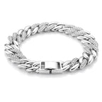 Weißer Zirkonia Armband ca. 18.5 cm Nickelfreies Messing