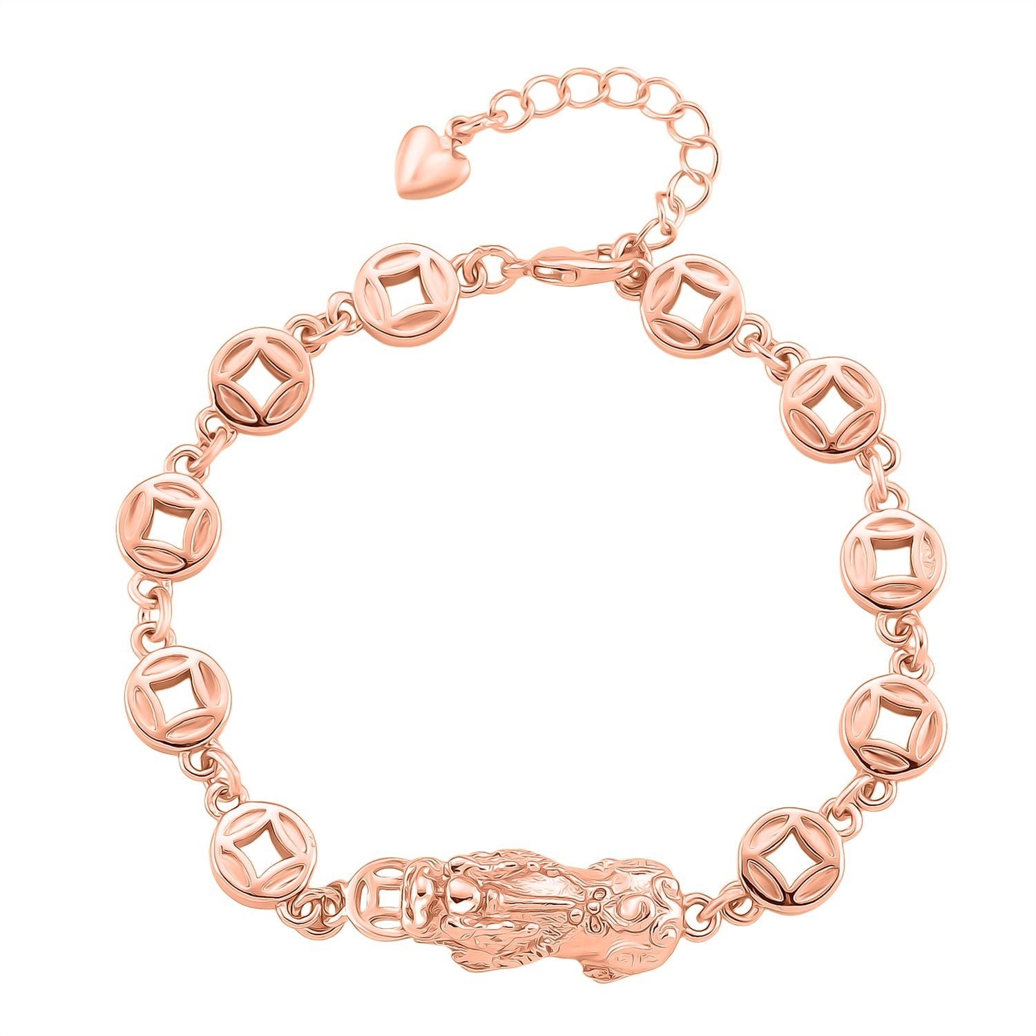 Nickelfreies Messing Armband ca. 18 cm + 2.5 cm Extender, ca. 13,50g