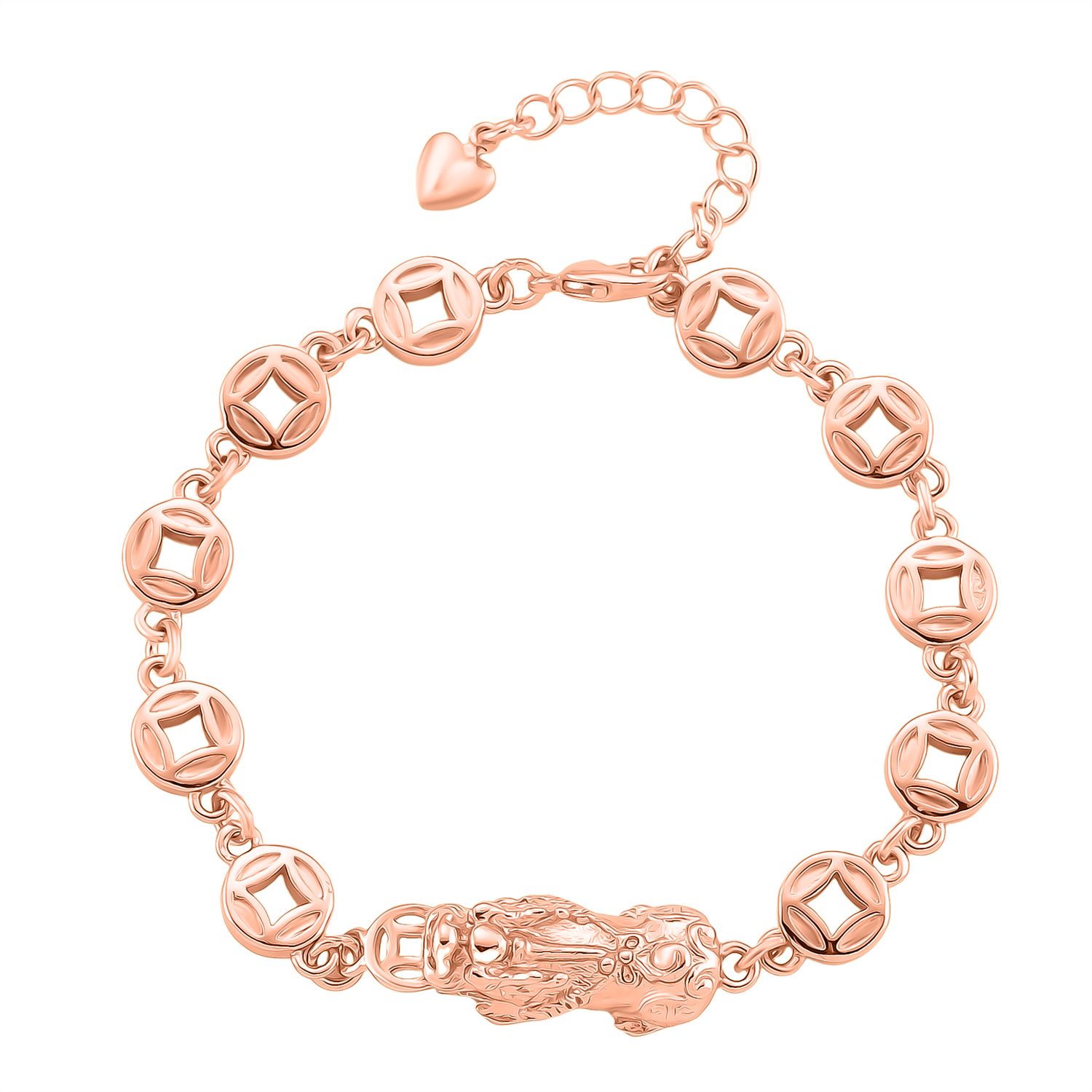 Nickelfreies Messing Armband ca. 18 cm + 2.5 cm Extender, ca. 13,50g
