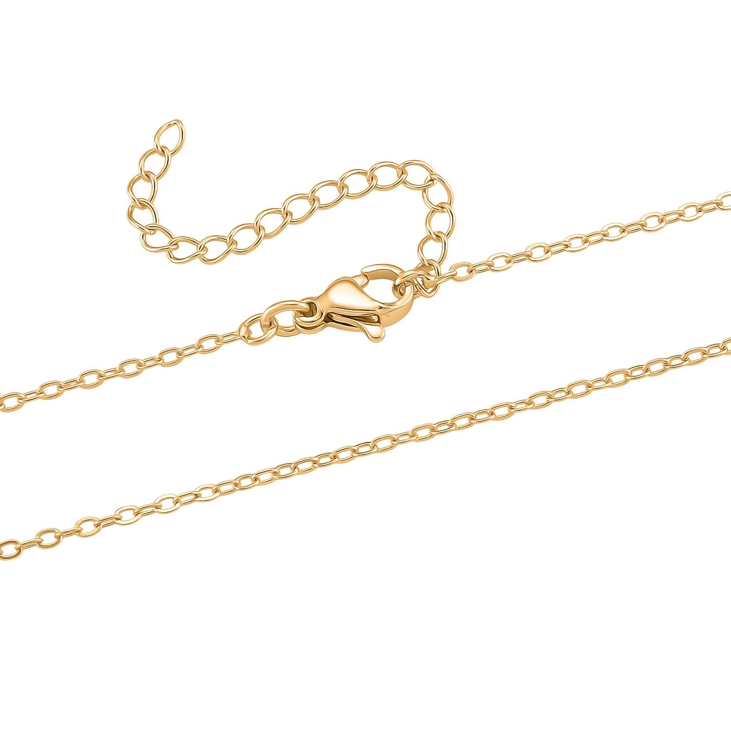 Nickelfreies Messing Halskette ca. 50 cm ca. 15,00g, Goldfarben