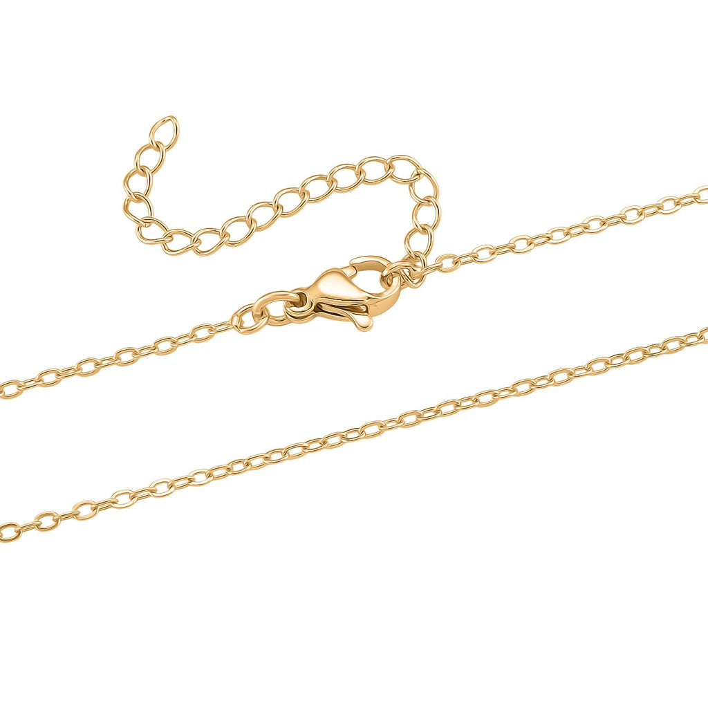 Nickelfreies Messing Halskette ca. 50 cm ca. 15,00g, Goldfarben