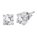 LUXURIANT SGL zertifizierte SI-GH Labor Diamant Ohrringe, 925 Silber rhodiniert - 1 ct.
