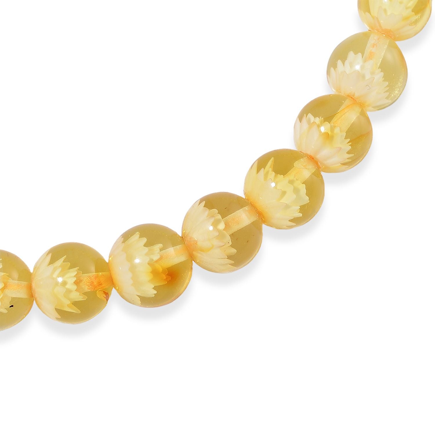 Natürliches Baltisches Butterscotch-Bernstein Armband, flexibel, (18.00 - 19.00 cm)