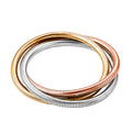 Flexibles, dreifarbiges Wickelarmband-Trio