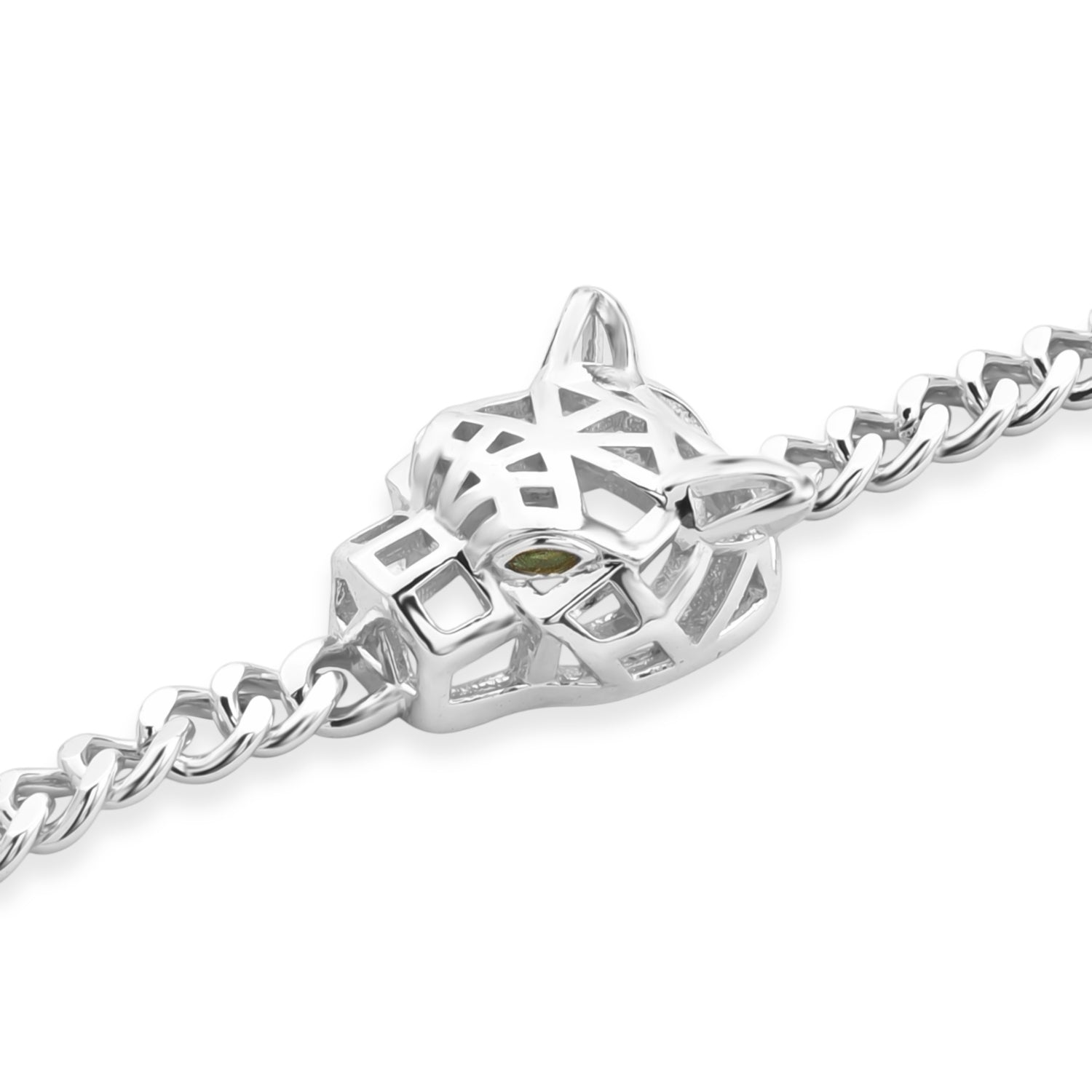 Grüner Kristall Armband ca. 19 cm + 5 cm Extender, Nickelfreies Messing
