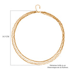 Nickelfreies Messing Halskette ca. 50 cm + 3.5 cm Extender, Gelb Vergoldet, ca. 12,50g