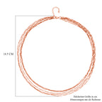 Nickelfreies Messing Halskette ca. 50 cm + 3.5 cm Extender, rosévergoldet, ca. 12,50g