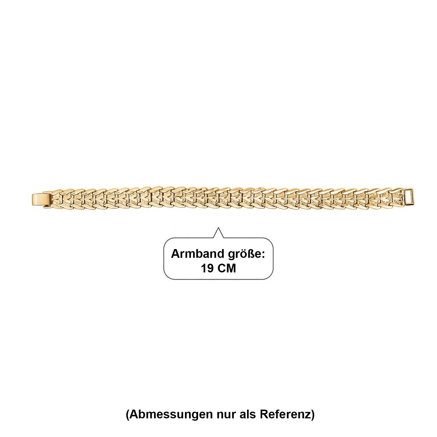 Nickelfreies Messing Armband ca. 19 cm ca. 17,50g