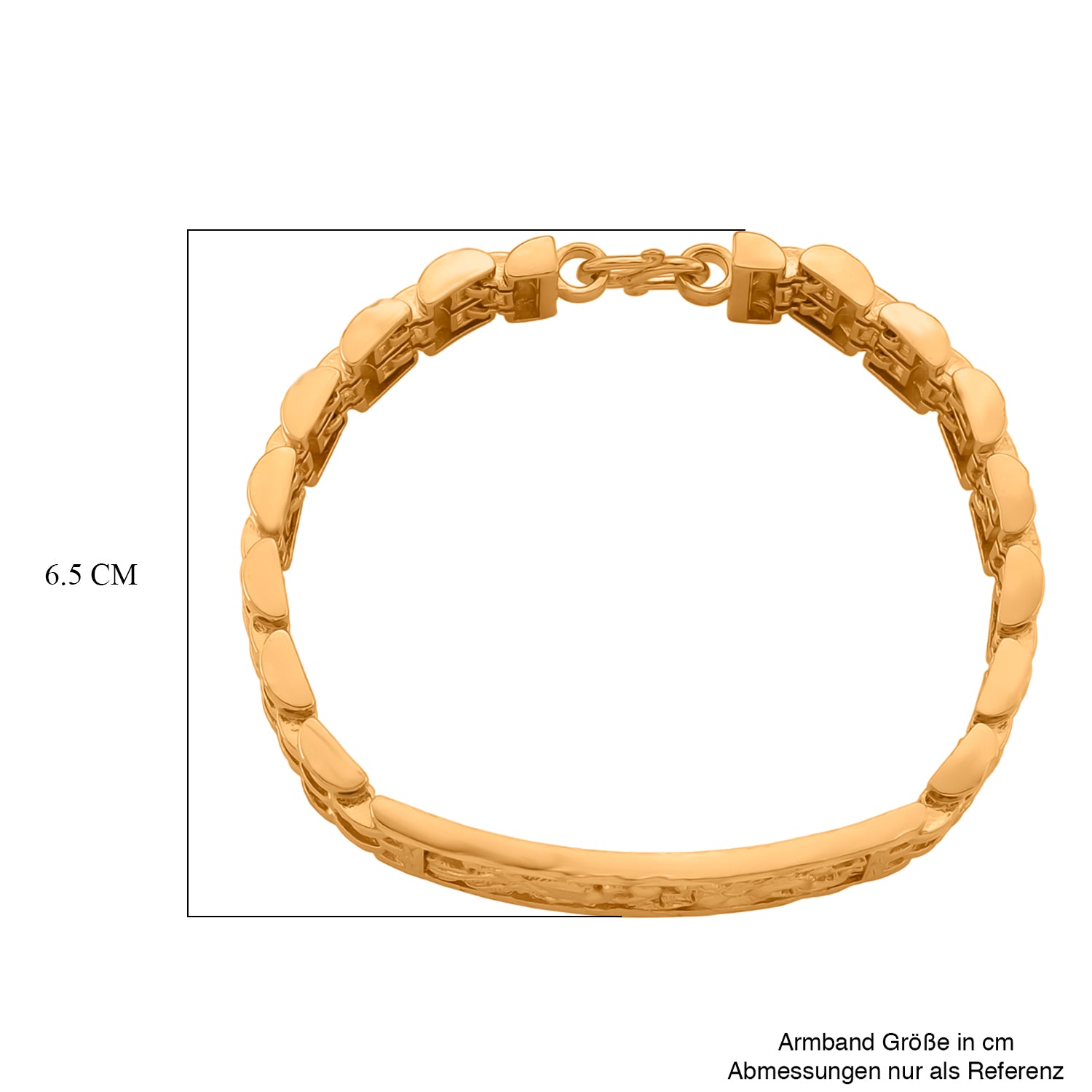 GOLD LOOKS - Pixiu Armband, Nickelfreies Messing, ca. 19.75 cm ca. 36,50g