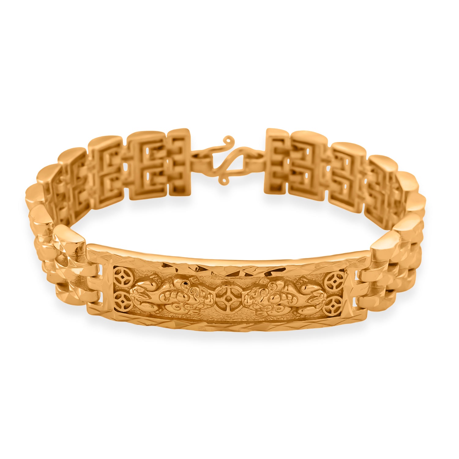 GOLD LOOKS - Fliegender Drache Armband, Nickelfreies Messing, ca. 19.75 cm ca. 36,50g