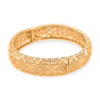 GOLD-LOOKS Marrakesh Geometrischer Design Armreif, Nickelfreies Messing, ca. 19 cm ca. 28,40g