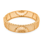 GOLD-LOOKS Pfauen-inspiriertes Design Armreif, Nickelfreies Messing, ca. 19 cm ca. 23,60g