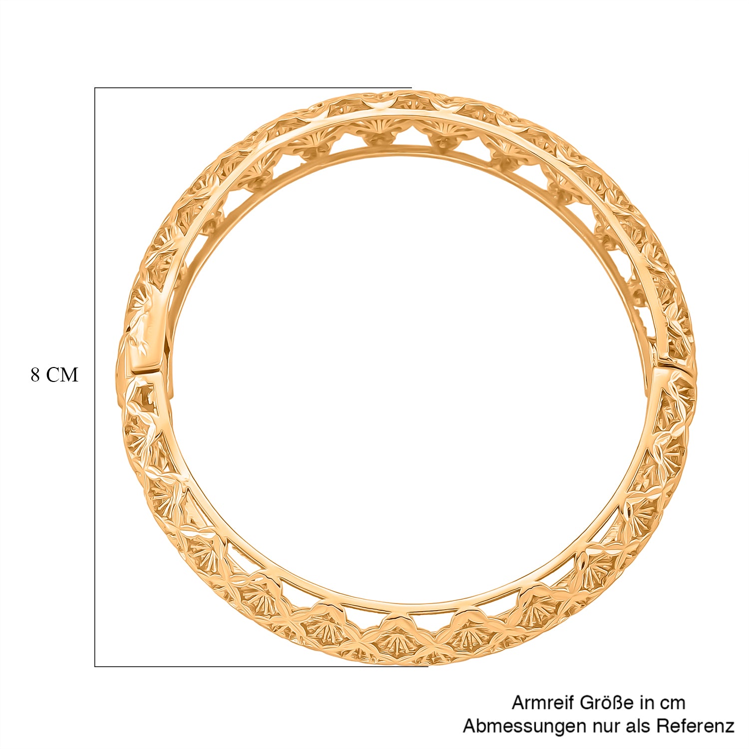 Nickelfreies Messing Armreif ca. 18.5 cm ca. 28,50g