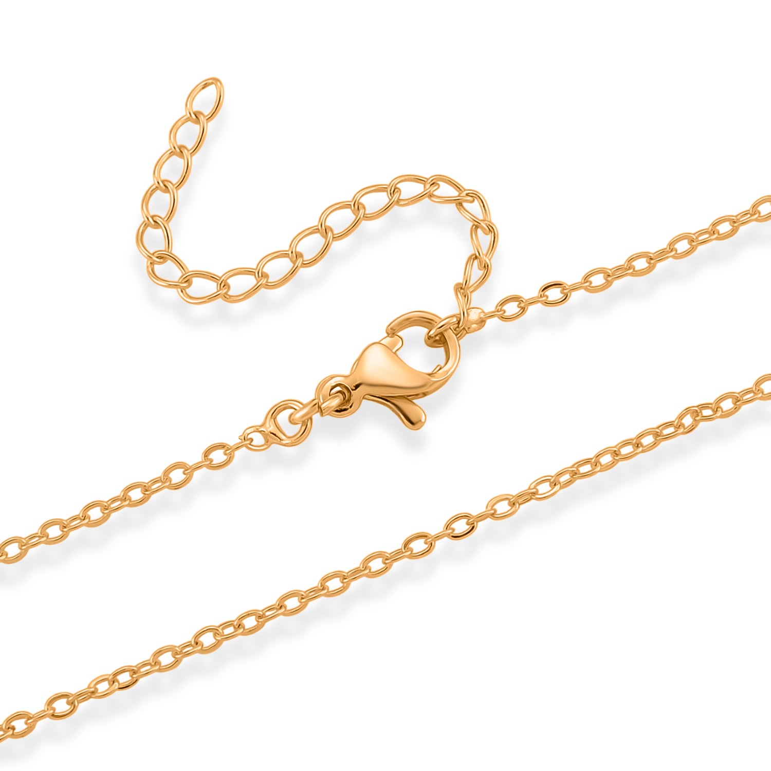 GOLD LOOKS - Jungfrau Maria Halskette, Nickelfreies Messing, ca. 50 cm + 5 cm Extender, ca. 9,20g