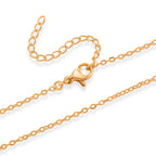 GOLD LOOKS - Jungfrau Maria Halskette, Nickelfreies Messing, ca. 50 cm + 5 cm Extender, ca. 9,20g