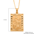 GOLD LOOKS - Drachen Halskette, Nickelfreies Messing, ca. 50 cm + 5 cm Extender, ca. 15,50g