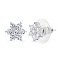 Lustro Stella Weißer Zirkonia Ohrringe 925 Silber