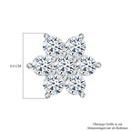 Lustro Stella Weißer Zirkonia Ohrringe 925 Silber