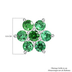 Lustro Stella Grüner Zirkonia Ohrringe 925 Silber
