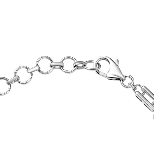 D'Joy AAA Labradorit Armband ca. 19 cm 925 Silber Rhodiniert ca. 13.90 ct