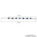 D'Joy AAA Labradorit Armband ca. 19 cm 925 Silber Rhodiniert ca. 13.90 ct