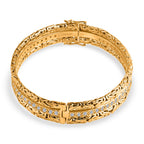 LUXURIANT DIAMOND - Lab Grown Diamant SI-GH Armreif ca. 19 cm 925 Silber 916 Gelbgold Vermeil ca. 2,50 ct.