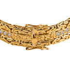 LUXURIANT DIAMOND - Lab Grown Diamant SI-GH Armreif ca. 19 cm 925 Silber 916 Gelbgold Vermeil ca. 2,50 ct.