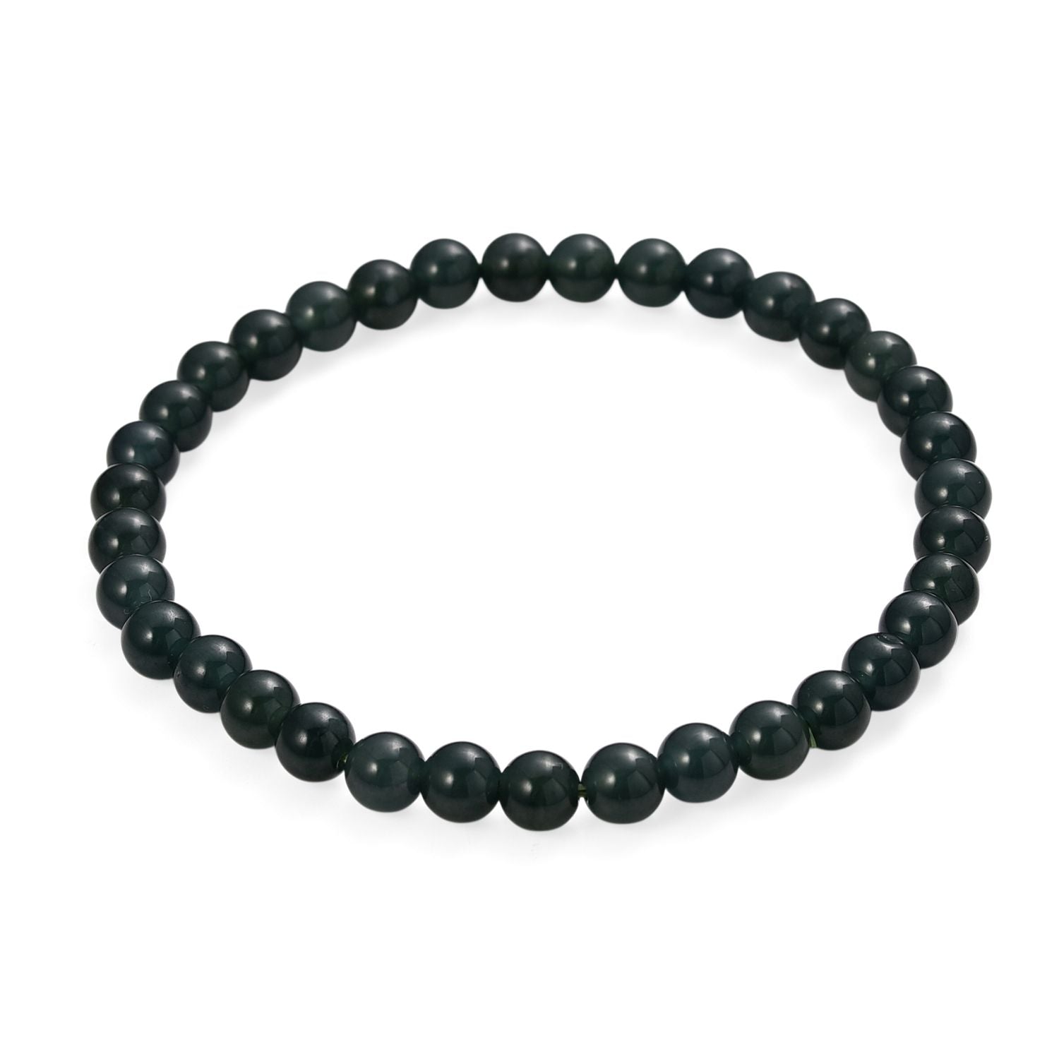 ALLE ERSTE MAL AAA Natürlicher Olmek Jadeit Armband Flexibles (18-19 cm) ca. 55,00 ct.