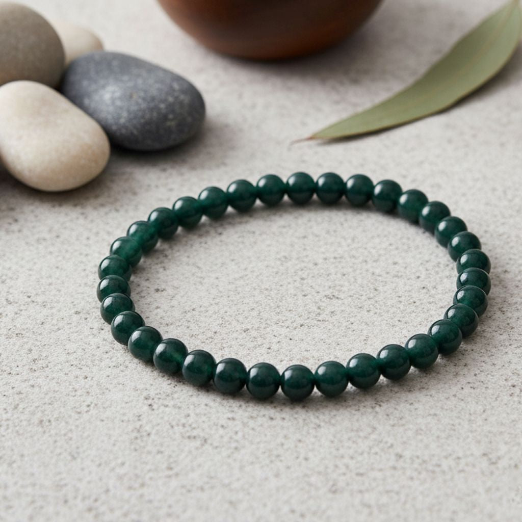 ALLE ERSTE MAL AAA Natürlicher Olmek Jadeit Armband Flexibles (18-19 cm) ca. 55,00 ct.