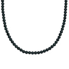 D'Joy Natürlicher Olmek Jadeit Halskette ca. 45 cm + 5 cm Extender, 925 Silber rhodiniert ca. 120,00 ct.
