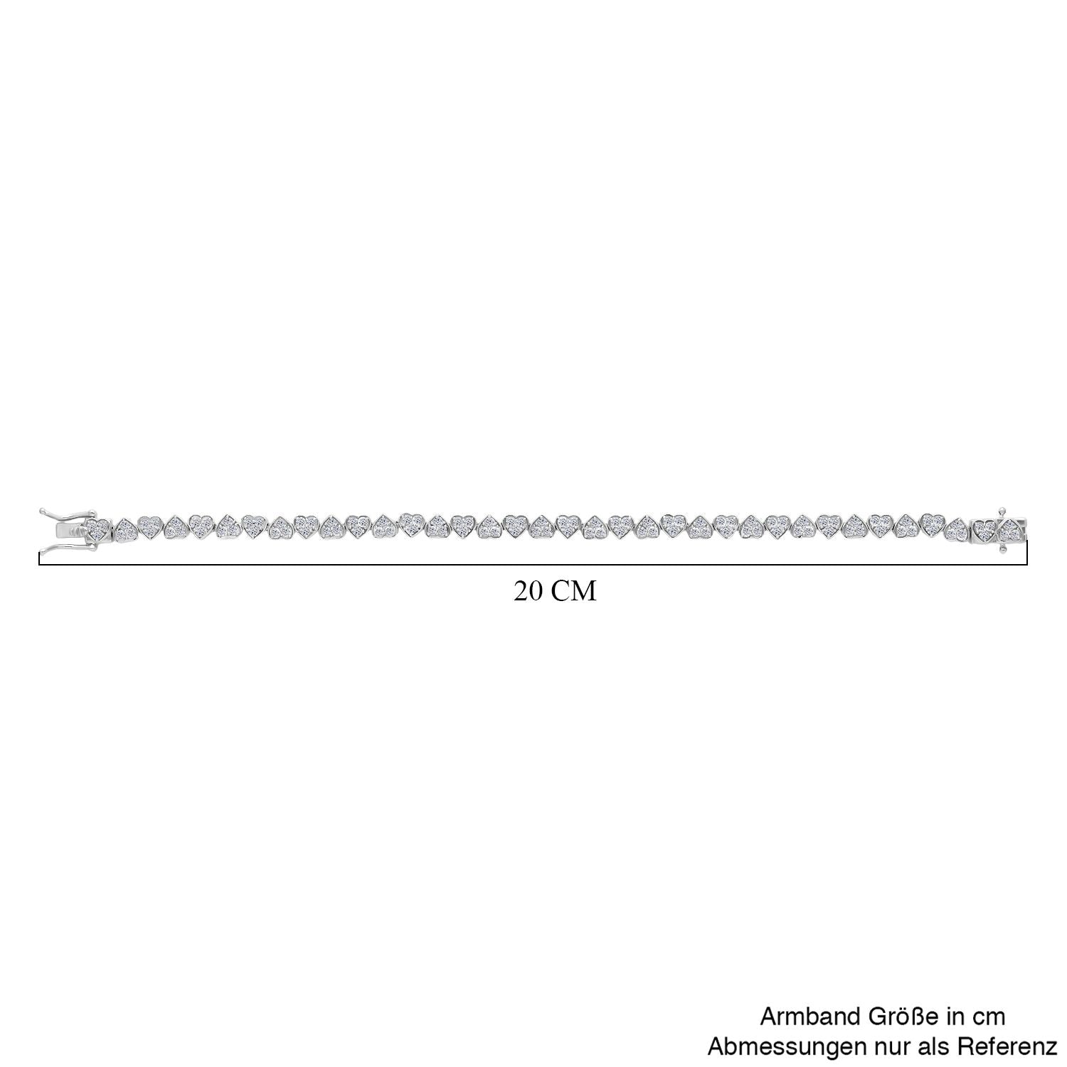 LUXURIANT DIAMOND - Lab Grown Diamant SI-GH SGL zertifiziert Armband ca. 19 cm 925 Silber rhodiniert ca. 3,00 ct.