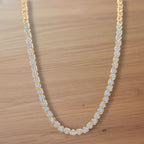 LUXURIANT DIAMOND - Lab Grown Diamant SI-GH SGL zertifiziert Halskette ca. 45 cm 925 Silber 750 Gelbgold Vermeil ca. 3,00 ct.