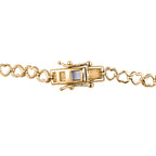 LUXURIANT DIAMOND - Lab Grown Diamant SI-GH SGL zertifiziert Halskette ca. 45 cm 925 Silber 750 Gelbgold Vermeil ca. 3,00 ct.