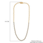 LUXURIANT DIAMOND - Lab Grown Diamant SI-GH SGL zertifiziert Halskette ca. 45 cm 925 Silber 750 Gelbgold Vermeil ca. 3,00 ct.
