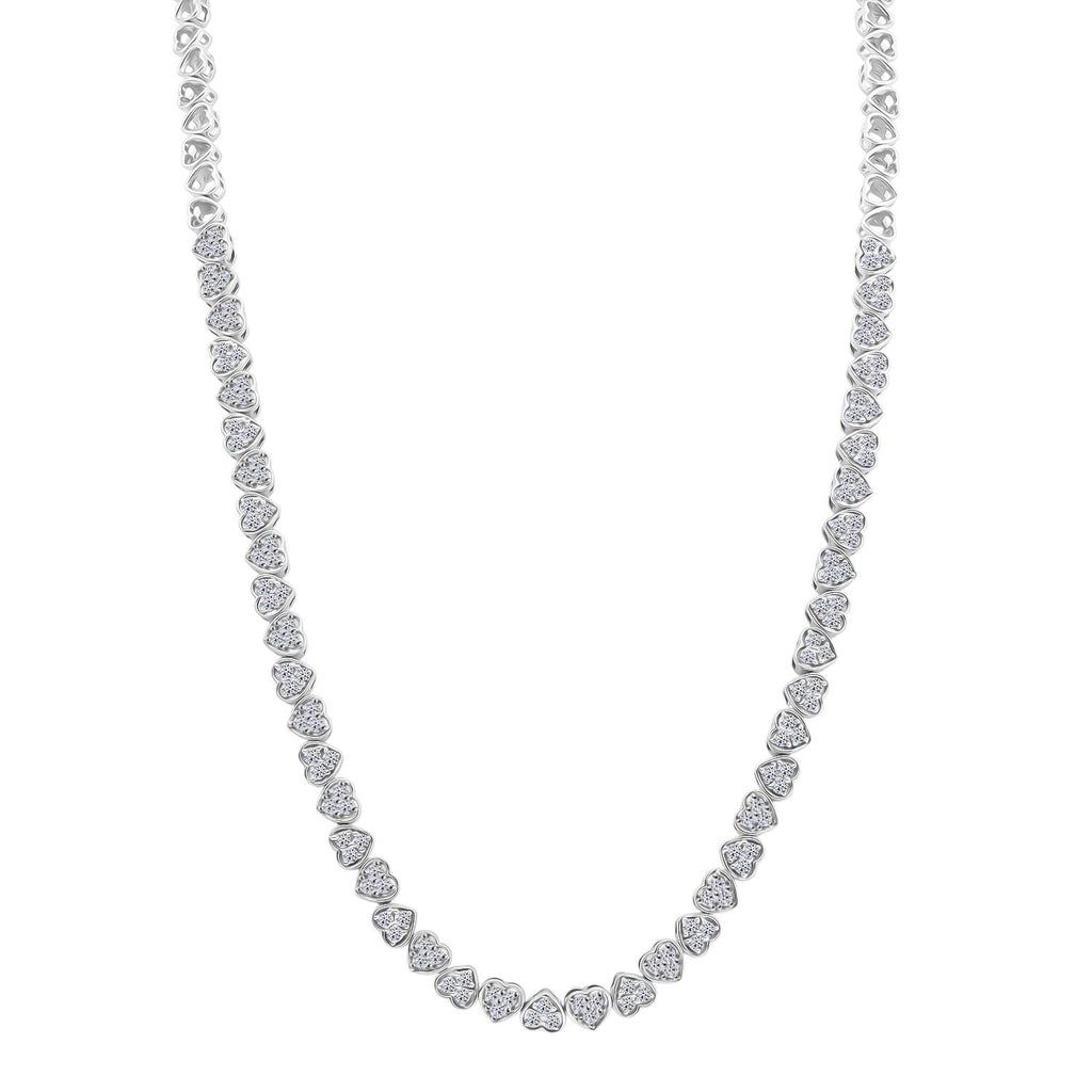 LUXURIANT DIAMOND - Lab Grown Diamant SI-GH SGL zertifiziert Halskette ca. 45 cm 925 Silber rhodiniert ca. 3,00 ct.