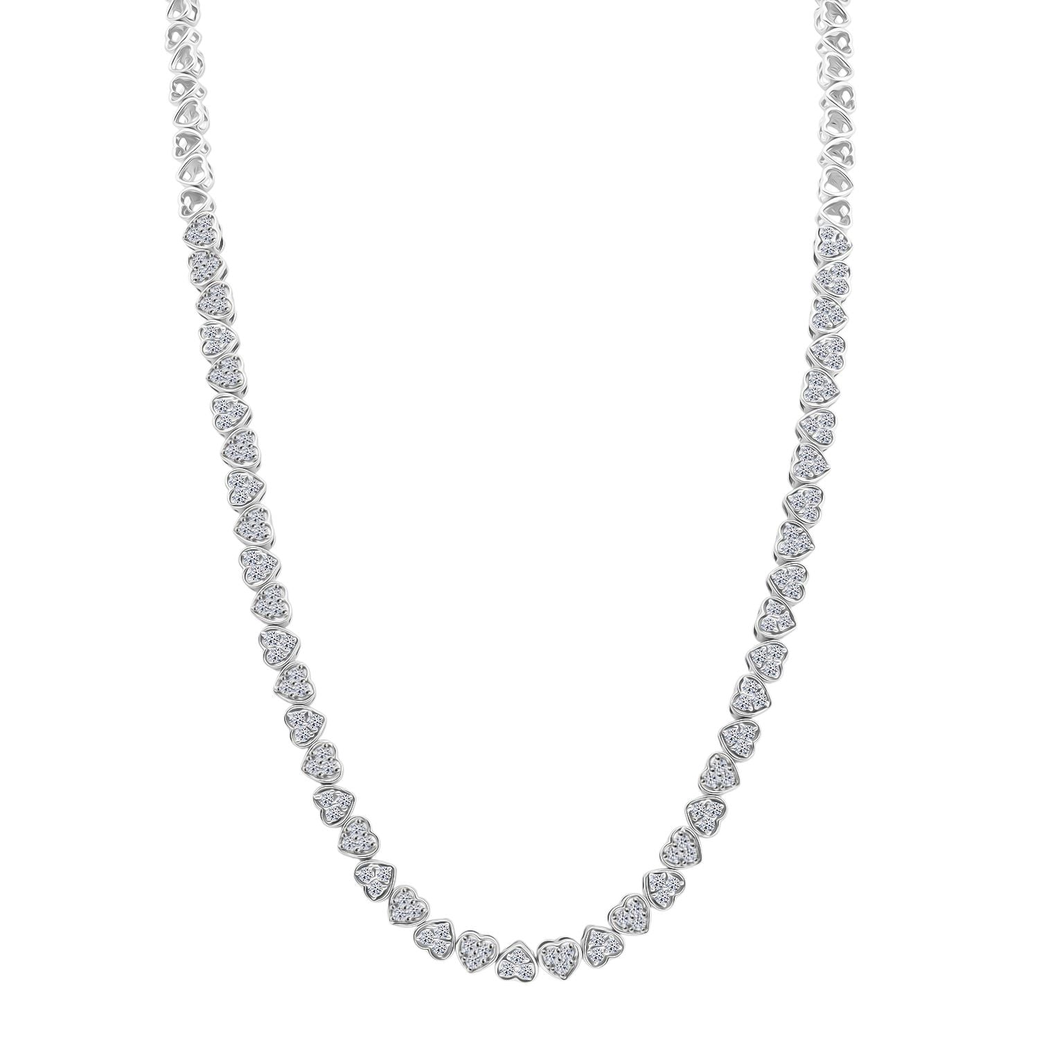 LUXURIANT DIAMOND - Lab Grown Diamant SI-GH SGL zertifiziert Halskette ca. 45 cm 925 Silber rhodiniert ca. 3,00 ct.