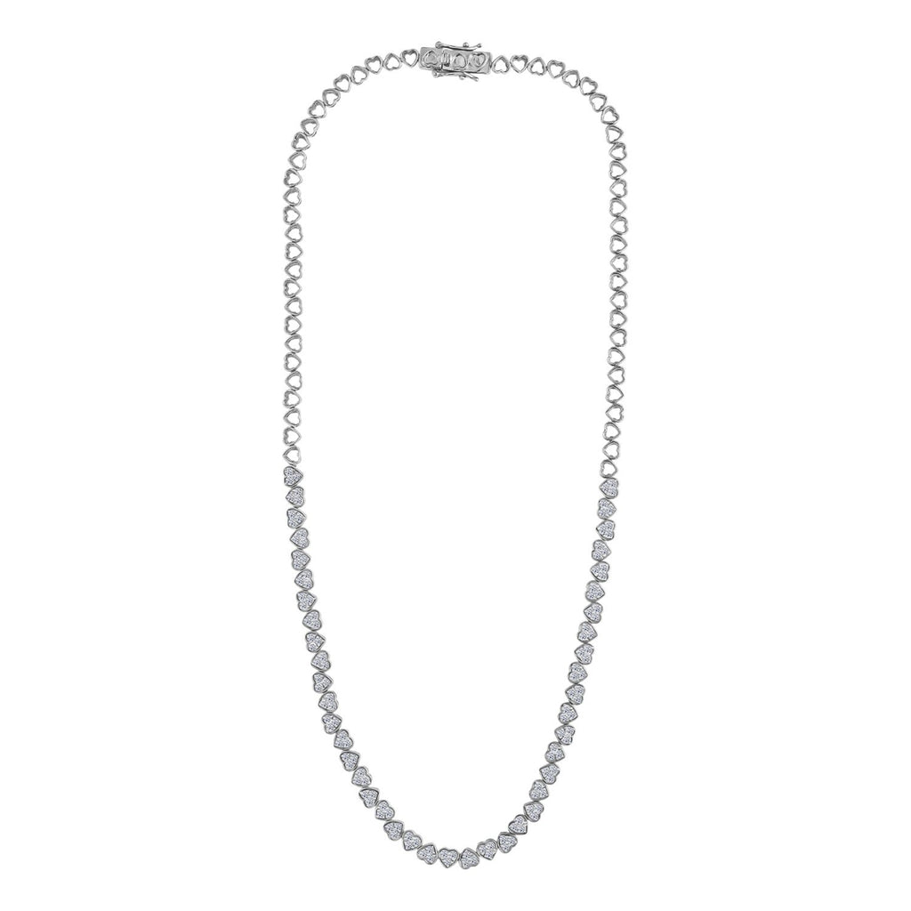LUXURIANT DIAMOND - Lab Grown Diamant SI-GH SGL zertifiziert Halskette ca. 45 cm 925 Silber rhodiniert ca. 3,00 ct.