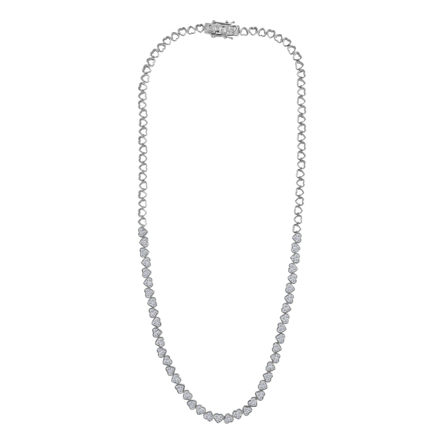 LUXURIANT DIAMOND - Lab Grown Diamant SI-GH SGL zertifiziert Halskette ca. 45 cm 925 Silber rhodiniert ca. 3,00 ct.