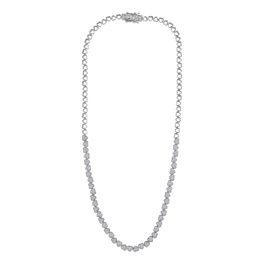 LUXURIANT DIAMOND - Lab Grown Diamant SI-GH SGL zertifiziert Halskette ca. 45 cm 925 Silber rhodiniert ca. 3,00 ct.