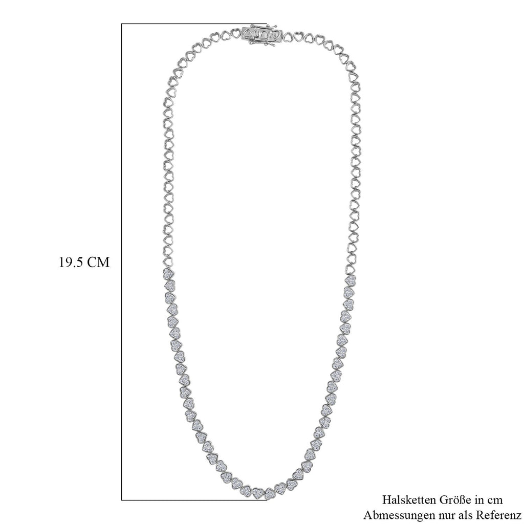 LUXURIANT DIAMOND - Lab Grown Diamant SI-GH SGL zertifiziert Halskette ca. 45 cm 925 Silber rhodiniert ca. 3,00 ct.