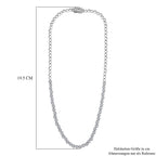 LUXURIANT DIAMOND - Lab Grown Diamant SI-GH SGL zertifiziert Halskette ca. 45 cm 925 Silber rhodiniert ca. 3,00 ct.
