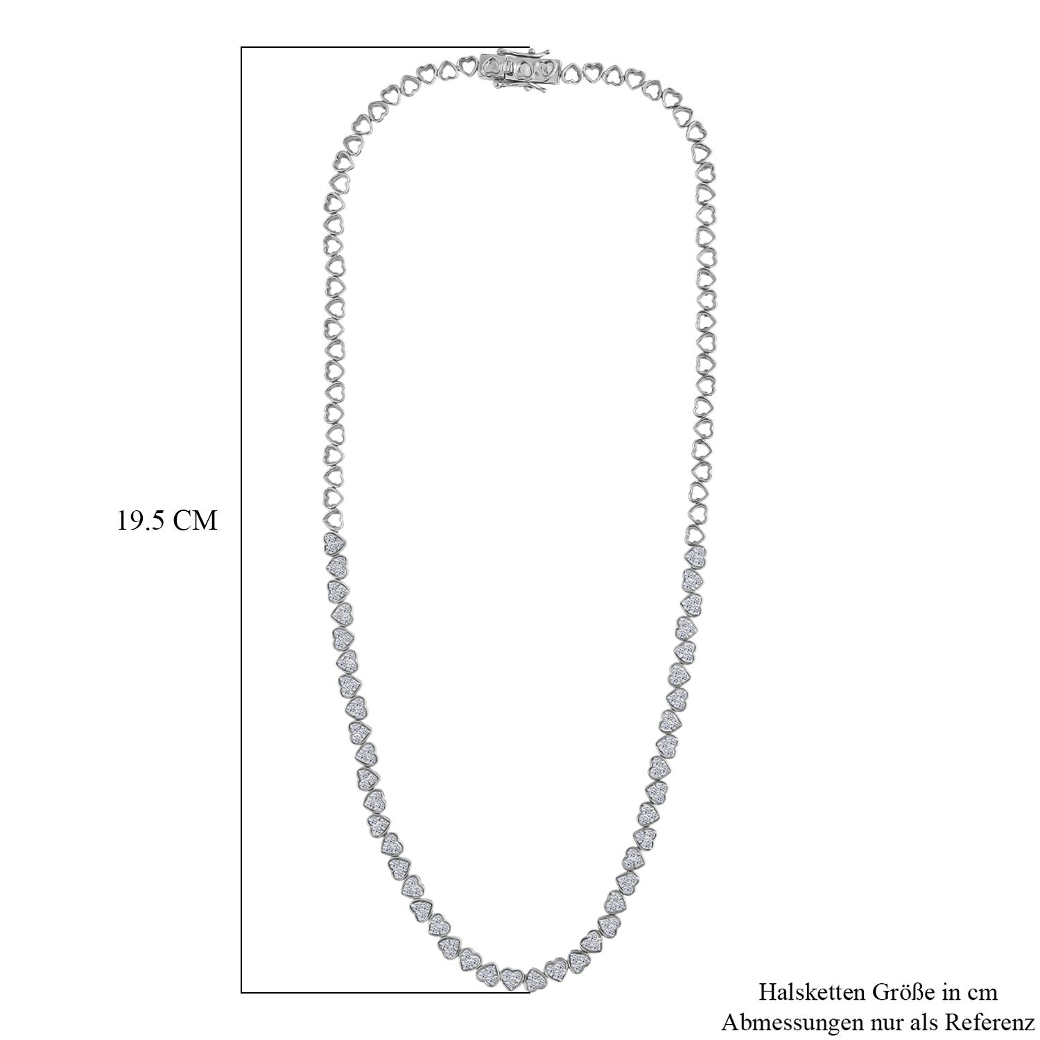 LUXURIANT DIAMOND - Lab Grown Diamant SI-GH SGL zertifiziert Halskette ca. 45 cm 925 Silber rhodiniert ca. 3,00 ct.