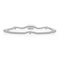 LUXURIANT DIAMOND - Lab Grown Diamant VS-EF SGL zertifiziert Armband ca. 19 cm 925 Silber rhodiniert ca. 4.00 ct